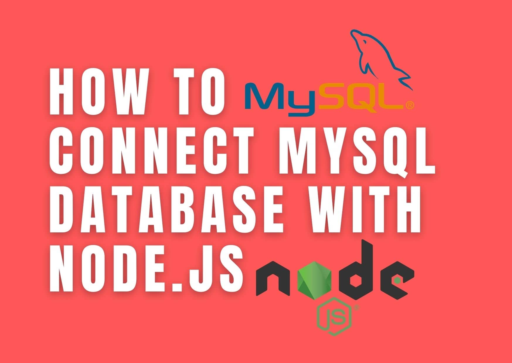 How to connect MySQL database with Express js (Node.js)